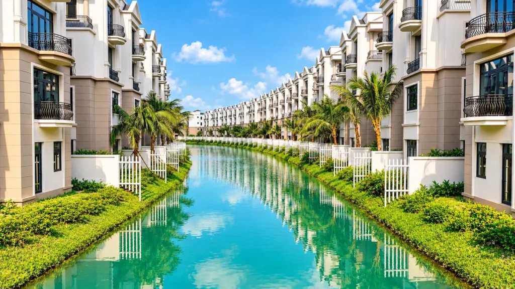 Biệt thự ven kênh phân khu Đảo Ngọc
